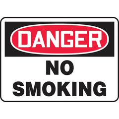 Sign, Danger No Smoking, 10″ × 14″, Aluminum - Caliber Tooling