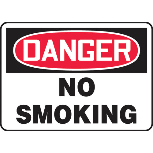 Sign, Danger No Smoking, 10″ × 14″, Vinyl - Caliber Tooling