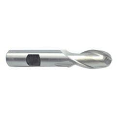 7/8'' Dia. - 4-1/4'' OAL - Uncoated HSS - Ball End SE EM - 2 FL - Caliber Tooling