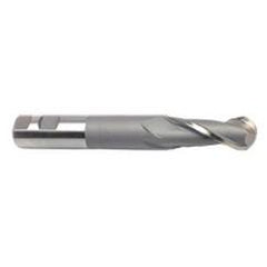 1/2'' Dia. - 4'' OAL - Uncoated HSS - Ball End SE EM - 2 FL - Caliber Tooling