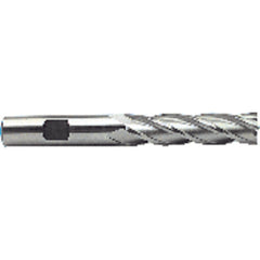 5/16″ × 3/8″ × 1 3/8″ × 3 1/8″ 4 Flute Single End HSS Finishing Non-Center Cutting End Mill-Uncoated Series/List #1900 - Caliber Tooling