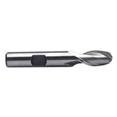 1-1/4'' Dia. - 5'' OAL - Uncoated M-42 Cobalt - Ball End SE EM - 2 FL - Caliber Tooling