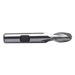 1'' Dia. - 4-3/4'' OAL - Uncoated M-42 Cobalt - Ball End SE EM - 2 FL - Caliber Tooling