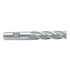 1/2 Dia. x 4 Overall Length 4-Flute Square End M-42 Cobalt SE End Mill-Round Shank-Center Cut-Uncoated - Caliber Tooling