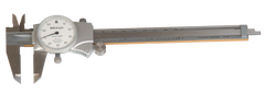 0 - 200mm Measuring Range (0.02mm Grad.) - Dial Caliper - #505-686 - Caliber Tooling