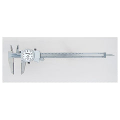 ‎0-8″ Range - Dial Caliper White Face - 0.001″ Graduation Carbide Jaw; OD - Caliber Tooling