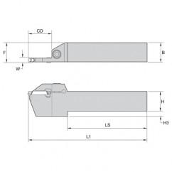 250214 WMT LH TOOLHOLDER 16 X 16 - Caliber Tooling