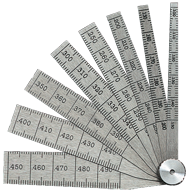 #269A - 8 Leaf - 1/10 to 1/2 x .001 Range - Taper Gage - Caliber Tooling