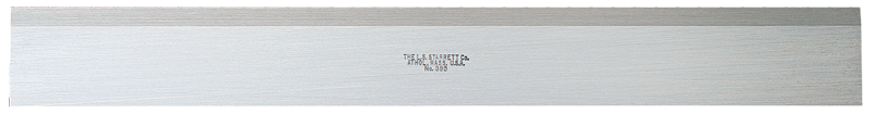 #380-18 - 18'' Long x 1-13/32'' Wide x 11/16'' Thick - Steel Straight Edge-No Bevel; No Graduations - Caliber Tooling