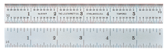 #C335S-300 - 300mm Long - 35 Graduation - 1'' Wide - Semi-Flexible Rule - Caliber Tooling