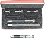 #823DZ - 4 - 32'' Measuring Range - .001 Graduation - Hardened & Ground Face - Tubular Inside Micrometer - Caliber Tooling