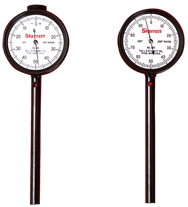 #650A5Z - 0-50-0 Dial Reading - Back Plunger Dial Indicator w/ 3 Pts & Deep Hole Attachment & Accessories - Caliber Tooling