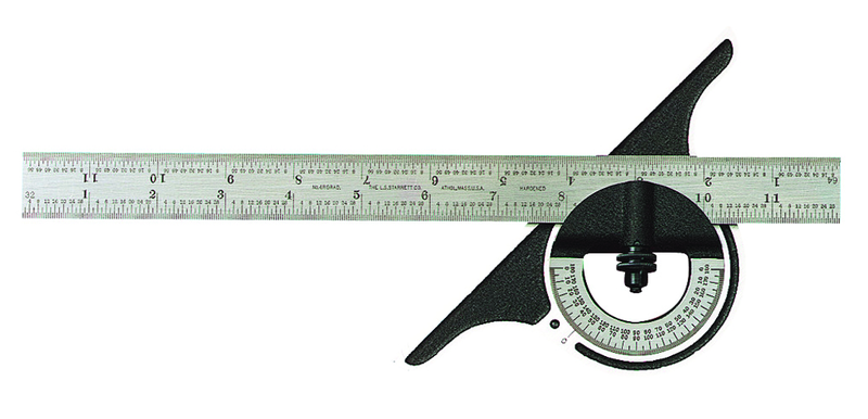 12-12-4R PROTRACTOR W/BLADE - Caliber Tooling