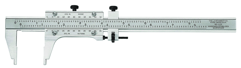 123-12 VERNIER CALIPER W/CERT - Caliber Tooling