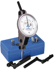 .060 Range - .0005 Graduation - Horizontal Dial Test Indicator w/ Accessories - Caliber Tooling