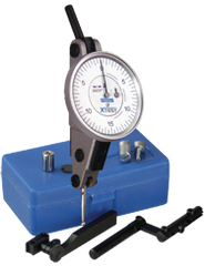 .060 Range - .0005 Graduation - Horizontal Dial Test Indicator w/ Accessories - Caliber Tooling