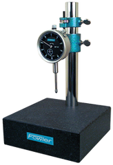 Kit Contains: Granite Base & 1" Travel Indicator; .001" Graduation; 0-100 Reading - Granite Stand with Dial Indicator - Caliber Tooling