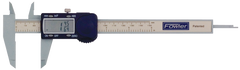 0 - 6" / 0 - 150mm Measuring Range (.0005" / .01mm; fractions in 1/64 increments Res.) - Poly-Cal Electronic Caliper - Caliber Tooling