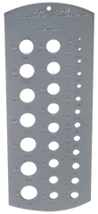 #5052 - 1/16 to 1/2" - Drill Gage - Caliber Tooling
