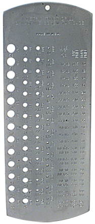 #5075 - 1 to 5.9 mm - Drill Gage - Caliber Tooling