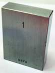 .107" - Certified Rectangular Steel Gage Block - Grade 0 - Caliber Tooling