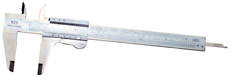 0 - 8'' Measuring Range (.001 / .02mm Grad.) - Vernier Caliper - Caliber Tooling