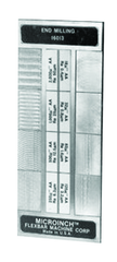 #16044 - 6 Specimans for Checking Belt Sanding Roughness Results - Microinch Comparator Plate - Caliber Tooling