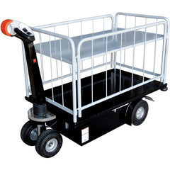 Traction Drive Cart-1 Shelfs-Side Load - Exact Industrial Supply