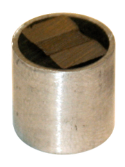 Rare Earth Two-Pole Magnet - 1'' Diameter Round; 85 lbs Holding Capacity - Caliber Tooling