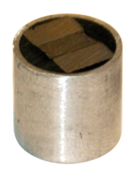 Rare Earth Two-Pole Magnet - 1-1/2'' Diameter Round; 205 lbs Holding Capacity - Caliber Tooling