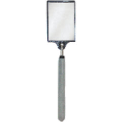 3 1/2″ × 2 1/2″ Size - Rectangular-32 3/4″ Extended Length - Telescoping Pocket Mirror - Caliber Tooling