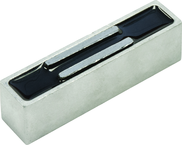 Multi-Purpose Two-Pole Ceramic Magnet - 1-1/4 x 4-1/2'' Bar; 75 lbs Holding Capacity - Caliber Tooling