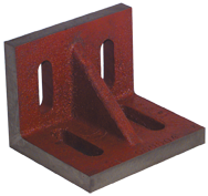 6 x 5 x 4-1/2" - Machined Webbed (Closed) End Slotted Angle Plate - Caliber Tooling