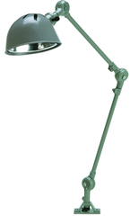 14" Uniflex Machine Lamp; 120V, 60 Watt Incandescent Light, Screw Down Base, Oil Resistant Shade, Gray Finish - Caliber Tooling