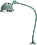 24" Uniflex Machine Lamp; 120V, 60 Watt Incandescent Light, Screw Down Base, Oil Resistant Shade, Gray Finish - Caliber Tooling