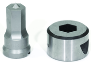 PDH17/32; 17/32" Hex Punch & Die Set - Caliber Tooling