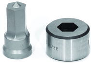 PDH19/32; 19/32" Hex Punch & Die Set - Caliber Tooling