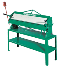 Box & Pan Hand Brake  - #HBU48-16 - 48-1/4'' Working Length - 16 Gauge Capacity (Mild Steel) Stand Included ( 48S) - Caliber Tooling