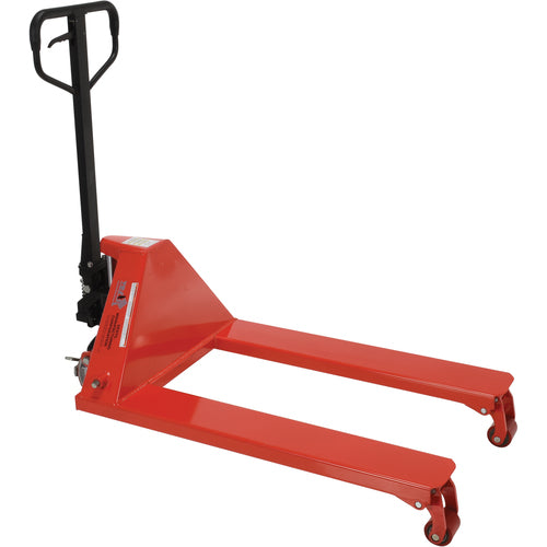 Heavy Duty Wheel Nose Pallet Truck 27 × 38 - Exact Industrial Supply