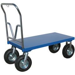 Pneumatic Tire Platform Cart 24 × 48 - Exact Industrial Supply