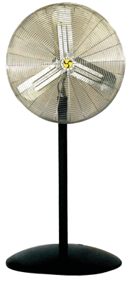 30" Adjustable Pedestal Commercial Fan - Caliber Tooling