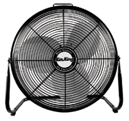 12 " Industrial Grade Floor Fans 3-speed; 1/25 HP; 120V - Caliber Tooling