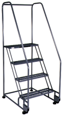 Model 2TR26; 2 Steps; 28 x 24'' Base Size - Tilt-N-Roll Ladder - Caliber Tooling