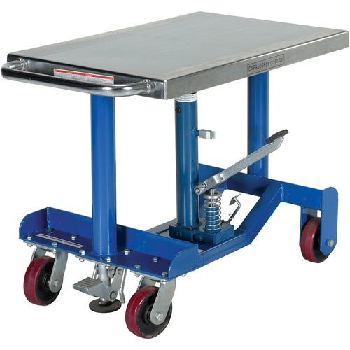 Low Profile Post Lift Table 1000 lb - Exact Industrial Supply