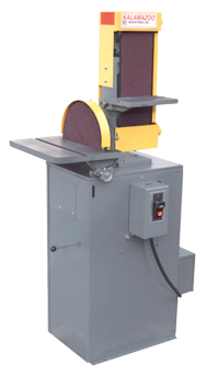 6" x 48" Belt and 12" Disc Floor Standing Combination Sander with Dust Collector 3HP; 3PH - Caliber Tooling