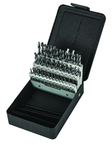 60 Pc. #1 - #60 Wire Gage HSS Bright Screw Machine Drill Set - Caliber Tooling