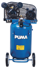 Portable Air Compressors - Model #PK2011VP; 11 Gallon /Vertical Tank; 2.8 cfm @ 90psi; 2HP; 1PH; 115V Motor; 113 lbs. - Caliber Tooling