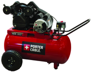 20 Gal. Single Stage Air Compressor, Horizontal, medium Duty Cast Iron - Caliber Tooling