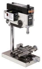 Mill Drill - 1JT Spindle - 3-1/2 x 8'' Table Size - 1/5HP; 1PH; 110V Motor - Caliber Tooling