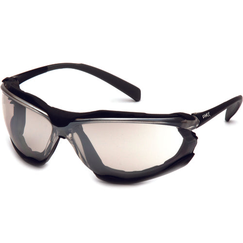 Proximitry Indoor/Outdoor Anti-Fog Lens Black Frame Safety Glasses - Caliber Tooling